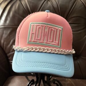 Pink and Blue HOWDY Women's Cap
